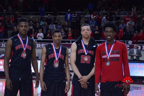 Players from left to right: Dontell Brown, Jordan Lewis, Darius Williams, Tavieon Hollingsworth