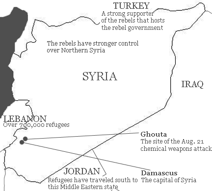 International Crisis in Syria Graphic