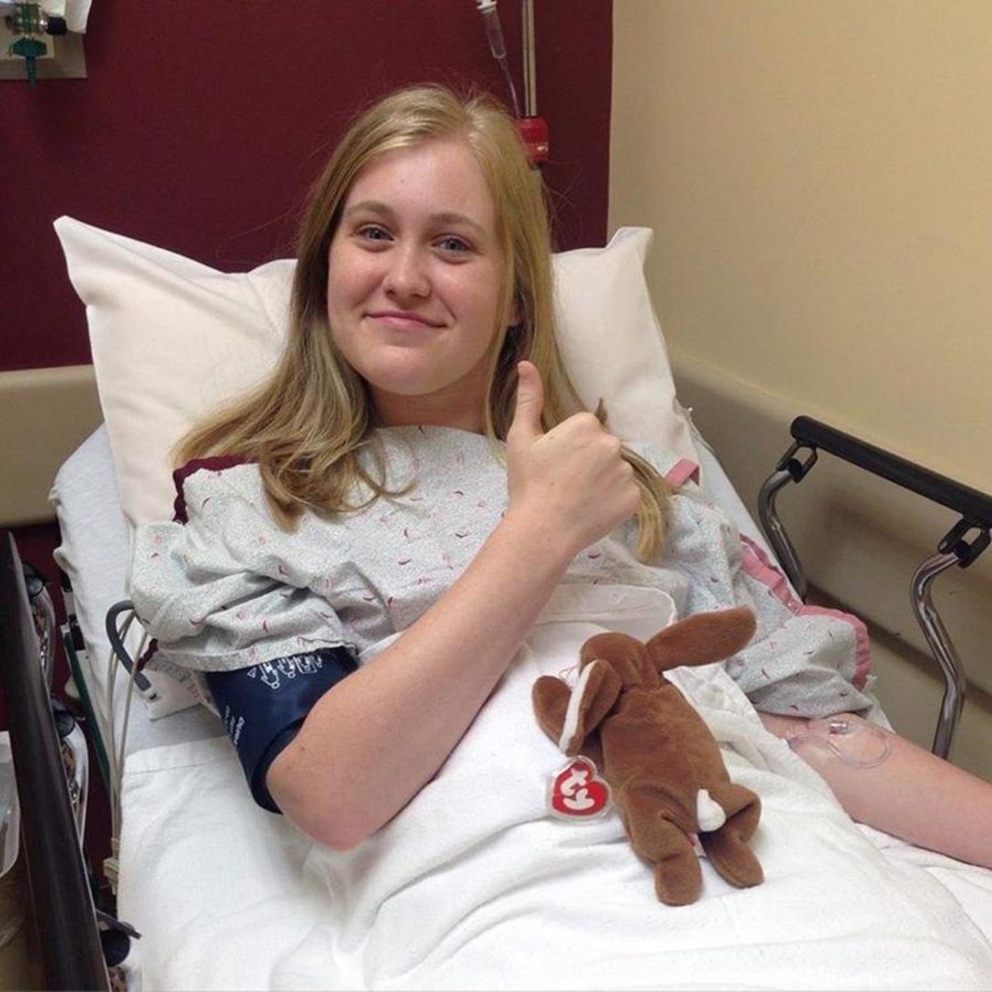 Courtney Brewer smiles happ