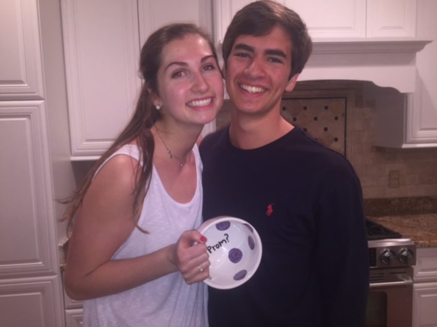 Writer Jack Stokely promposes to girlfriend Sarah Phillips with a handmade soup bowl