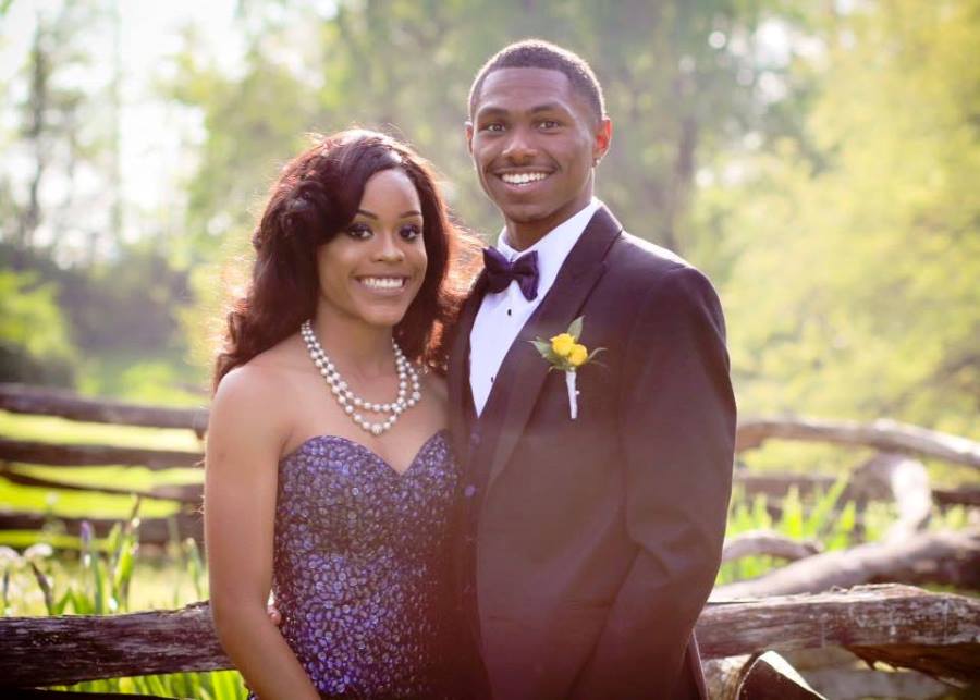 Trinity Gay was escorted to prom by Dunbar graduate Will Allen, who now attends the University of Alabama where he runs track.