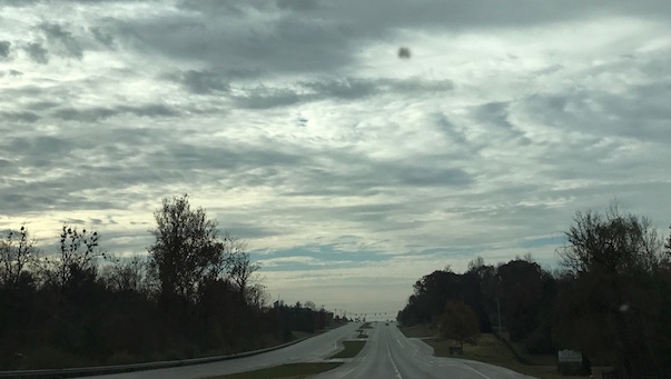 Kentucky during the winter without snow.