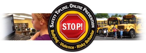 STOP Tipline Logo that can be found on the PLD and FCPS websites. 