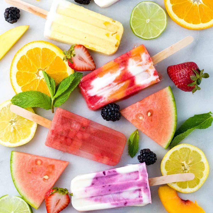 A few possible examples of ice pops to enjoy.