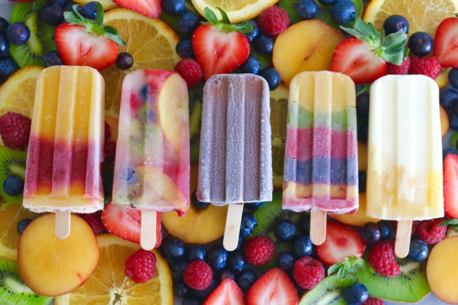 Examples of delicious ice pops to create. 