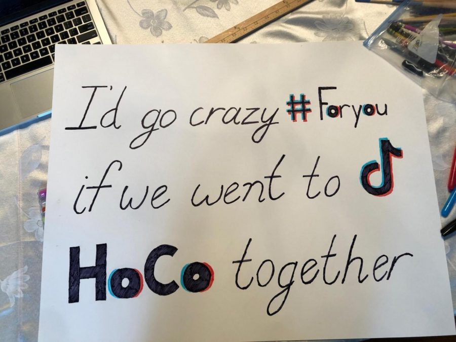 A poster for asking someone to Homecoming.