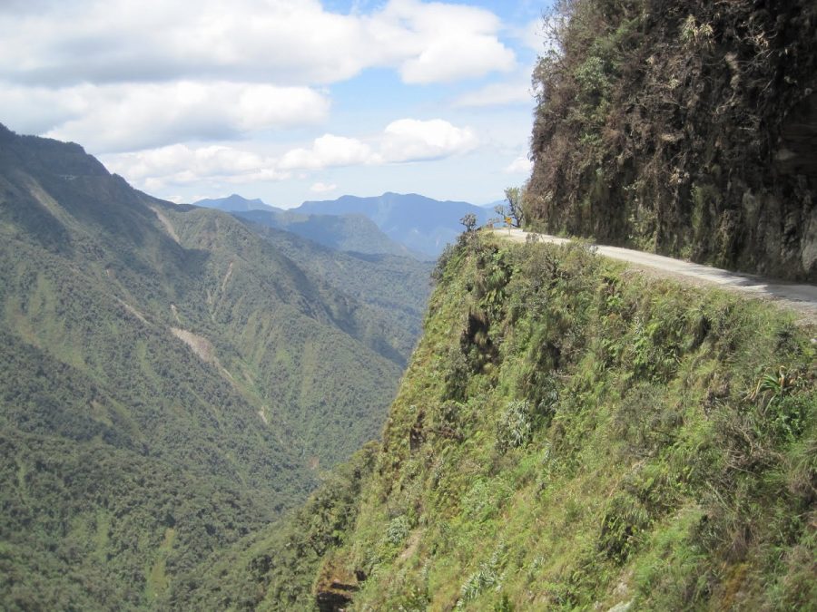 The mountain that hosts the worlds deadliest road is around 11,00 feet high.