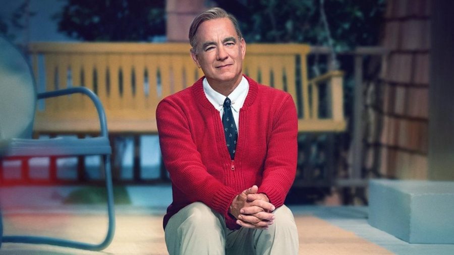 Fred Rogers played by Tom Hanks in the new film, A Beautiful day in the Neighborhood 