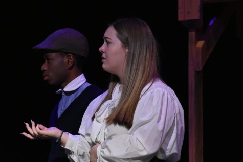 Savanna Montgomery performs as Mrs. Van Daan in the Diary of Anne Frank for her final performance at Paul Laurence Dunbar.