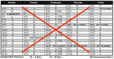 The proposed change would alter Dunbar's longstanding A/B block schedule. 