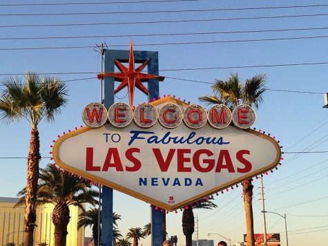 The famous Las Vegas sign in Nevada, where ballot counting for the 2020 presidential election was extremely slow.