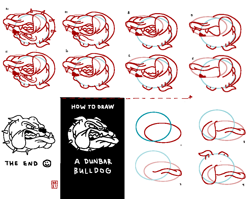 How+to+Draw+a+Dunbar+Bulldog