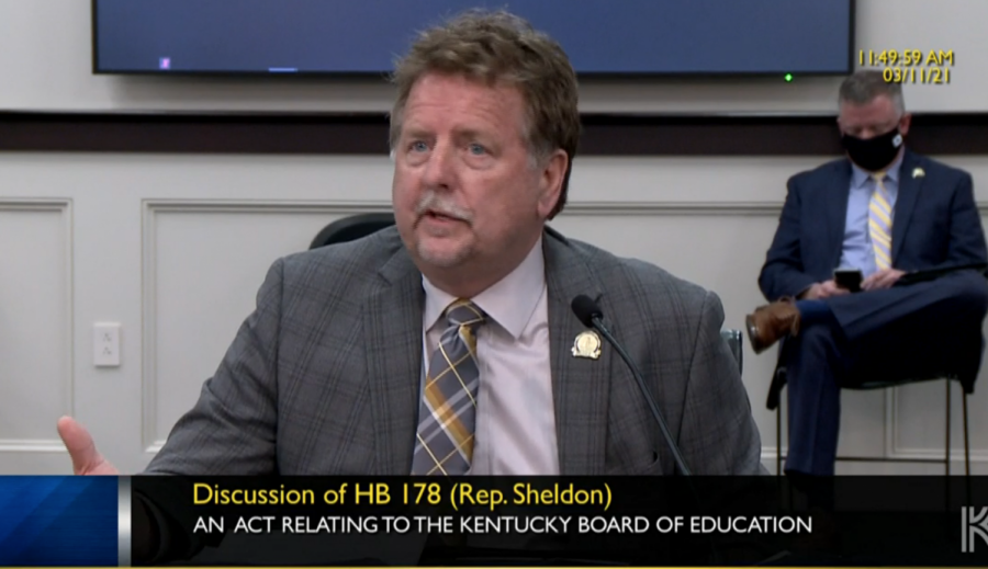 Representative Steve Sheldon (R) sponsored the bill, which originally included students and teachers on the Board.