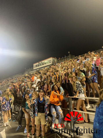 The Dawg Pound at the end of the 3rd quarter. Senior, Kamarion Robinson scores his third and Dunbars last touchdown of the night.