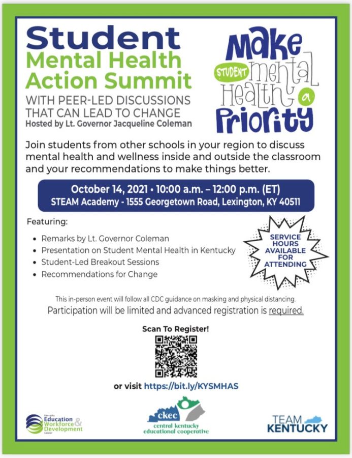 Flyer inviting students to participate in the mental health roundtable discussion.