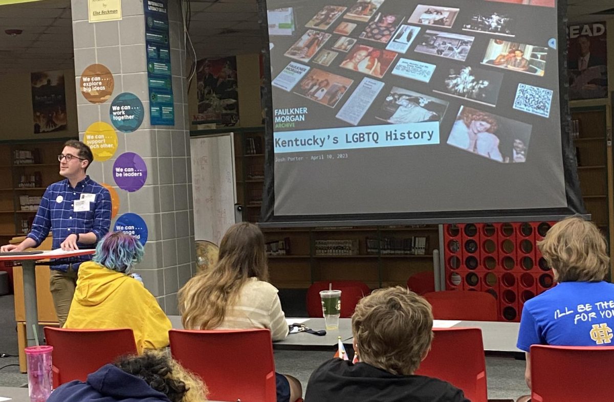 Students learned about Lexingtons LGBTQ+ history at the April 10 event.