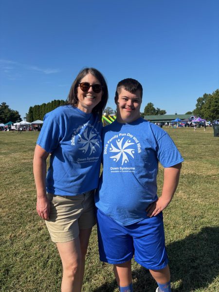 Will Merritt and Mrs. Merritt at the annual Walk for Down Syndrome.