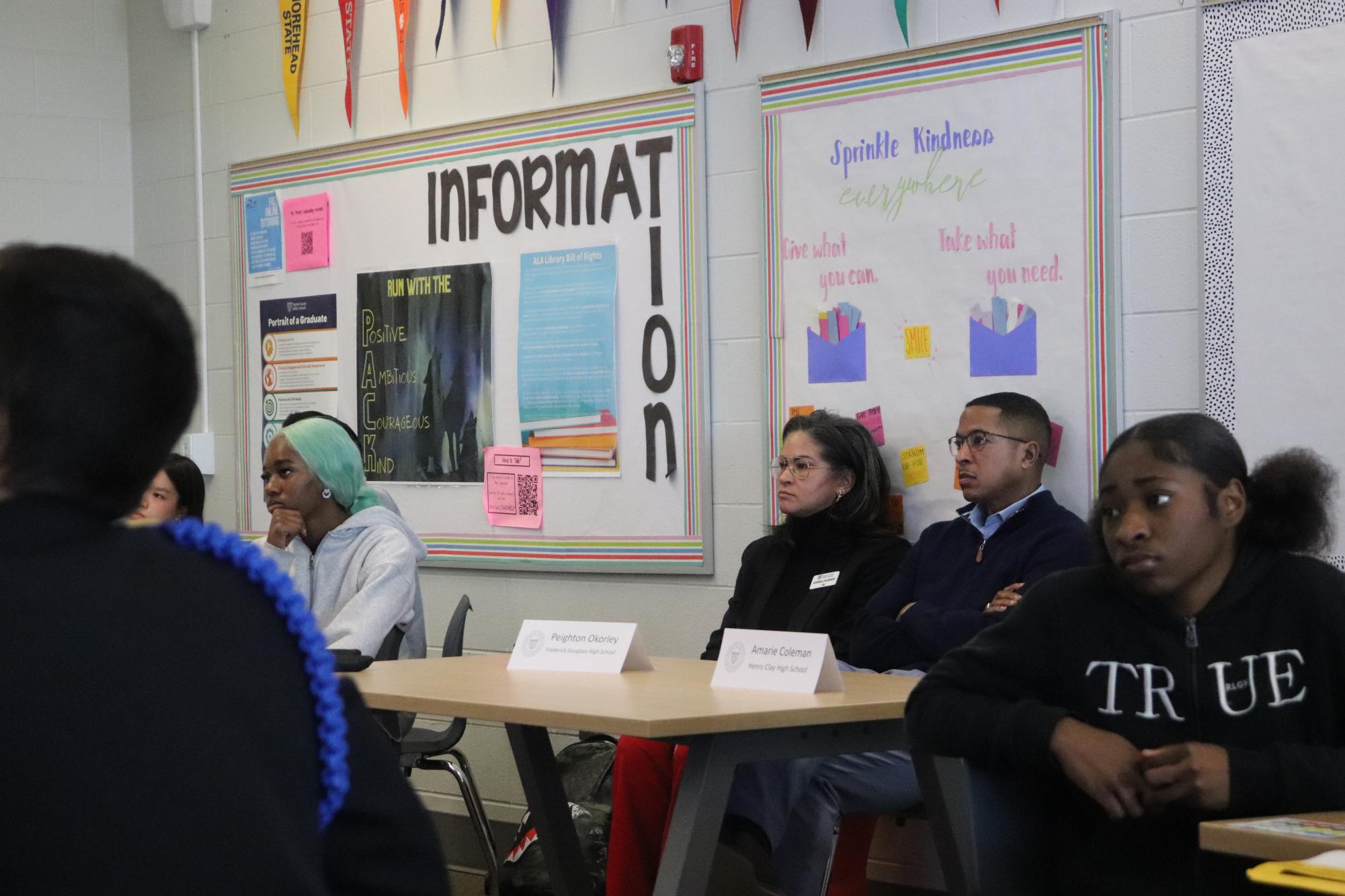 Superintendent's Student Advisory Council Meeting at Locust Trace