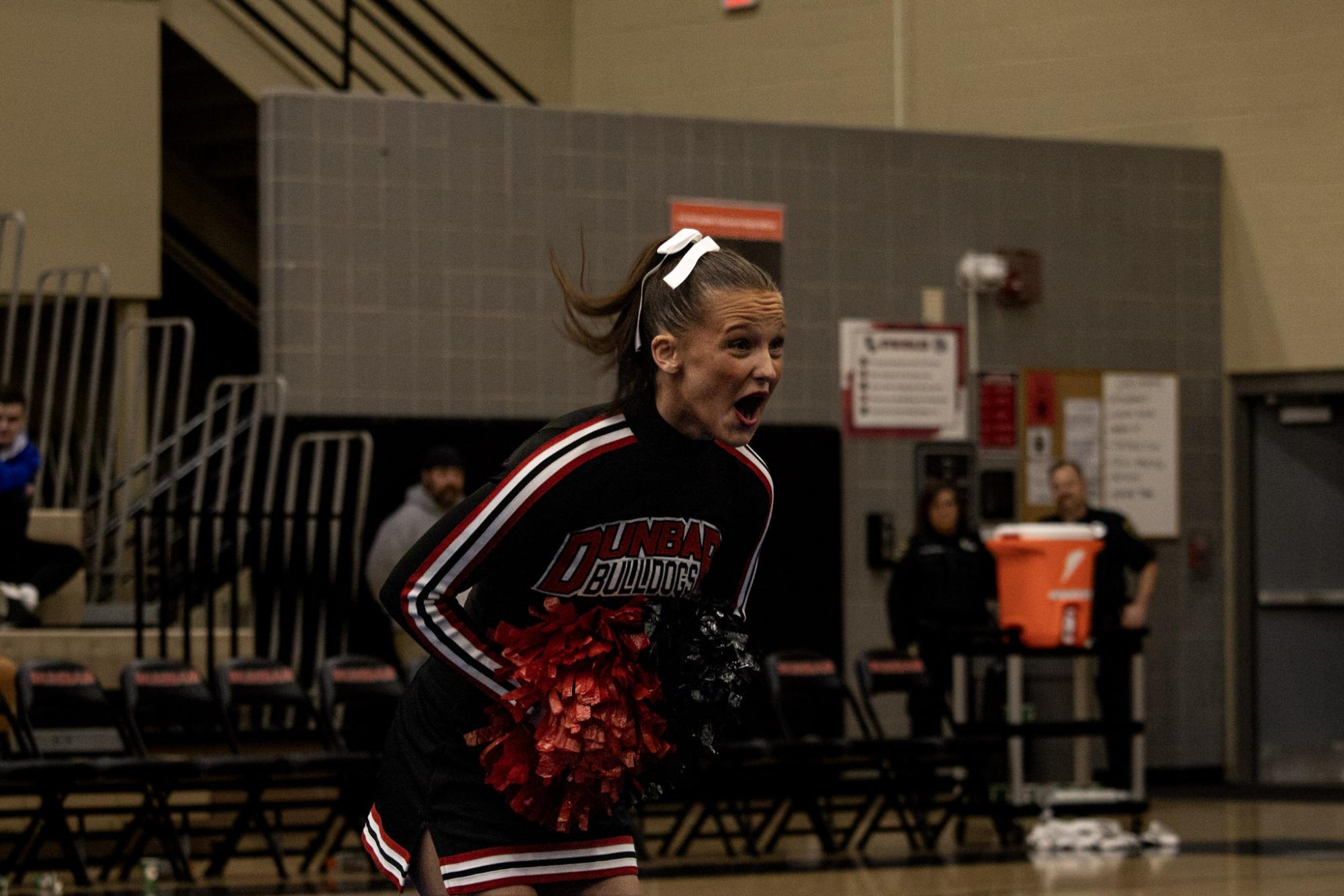 Dunbar Cheerleaders at half time of Dunbar vs Lafayette game