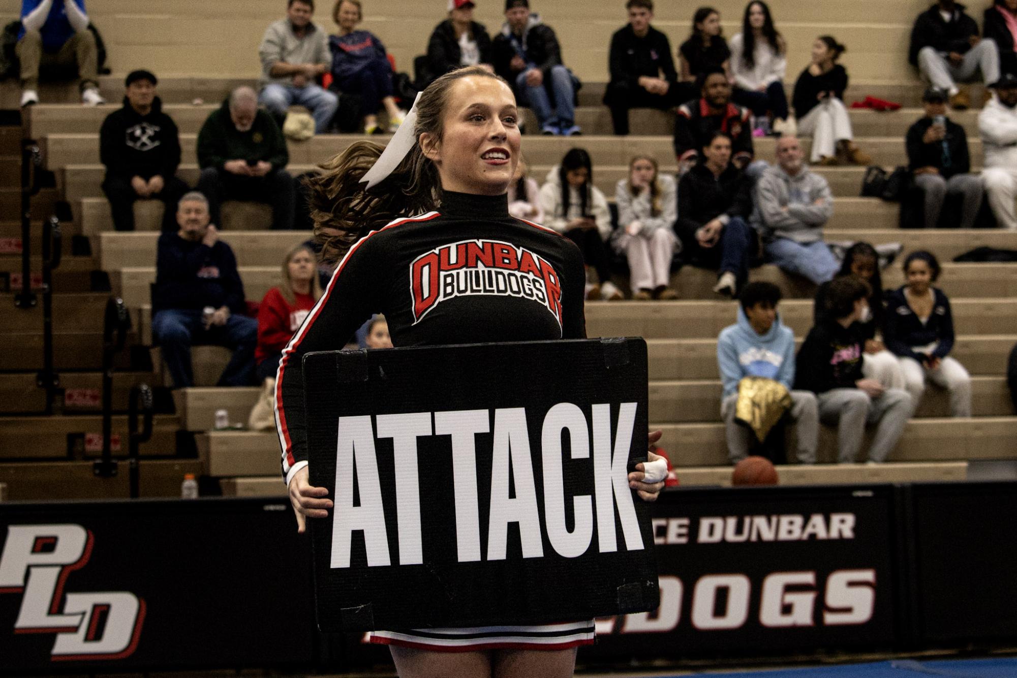 Dunbar Cheerleaders at half time of Dunbar vs Lafayette game