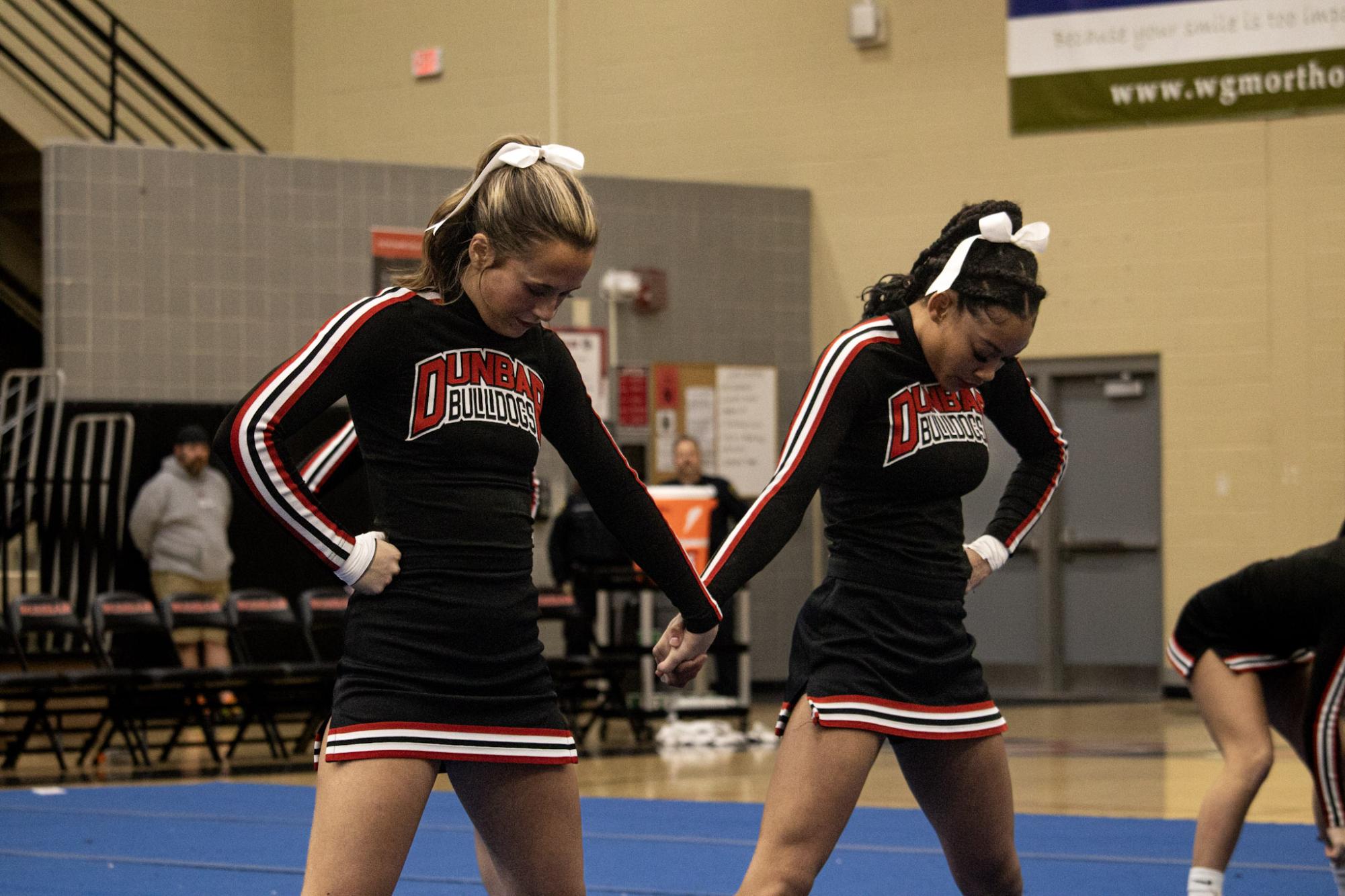 Dunbar Cheerleaders at half time of Dunbar vs Lafayette game