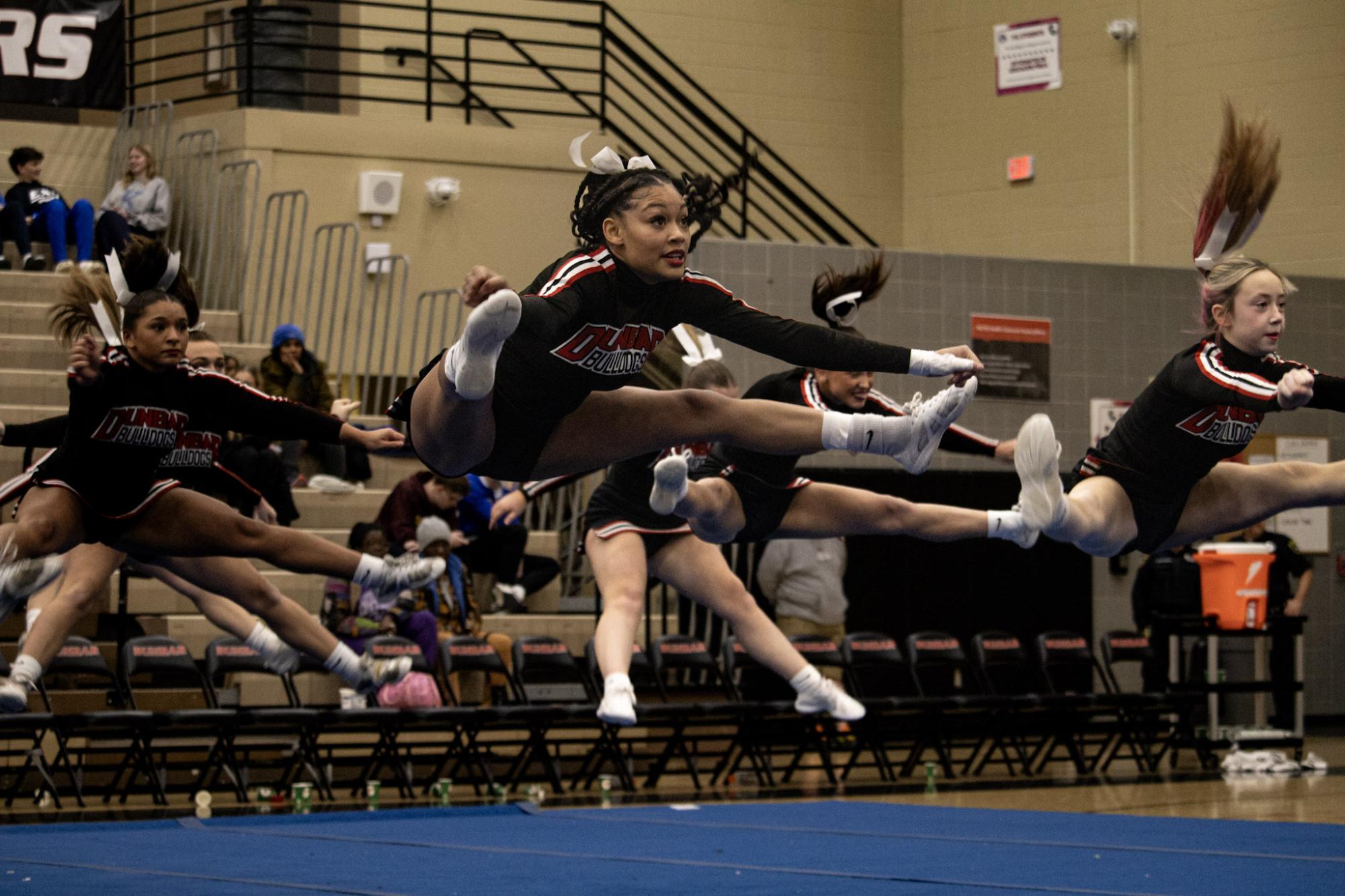 Dunbar Cheerleaders at half time of Dunbar vs Lafayette game