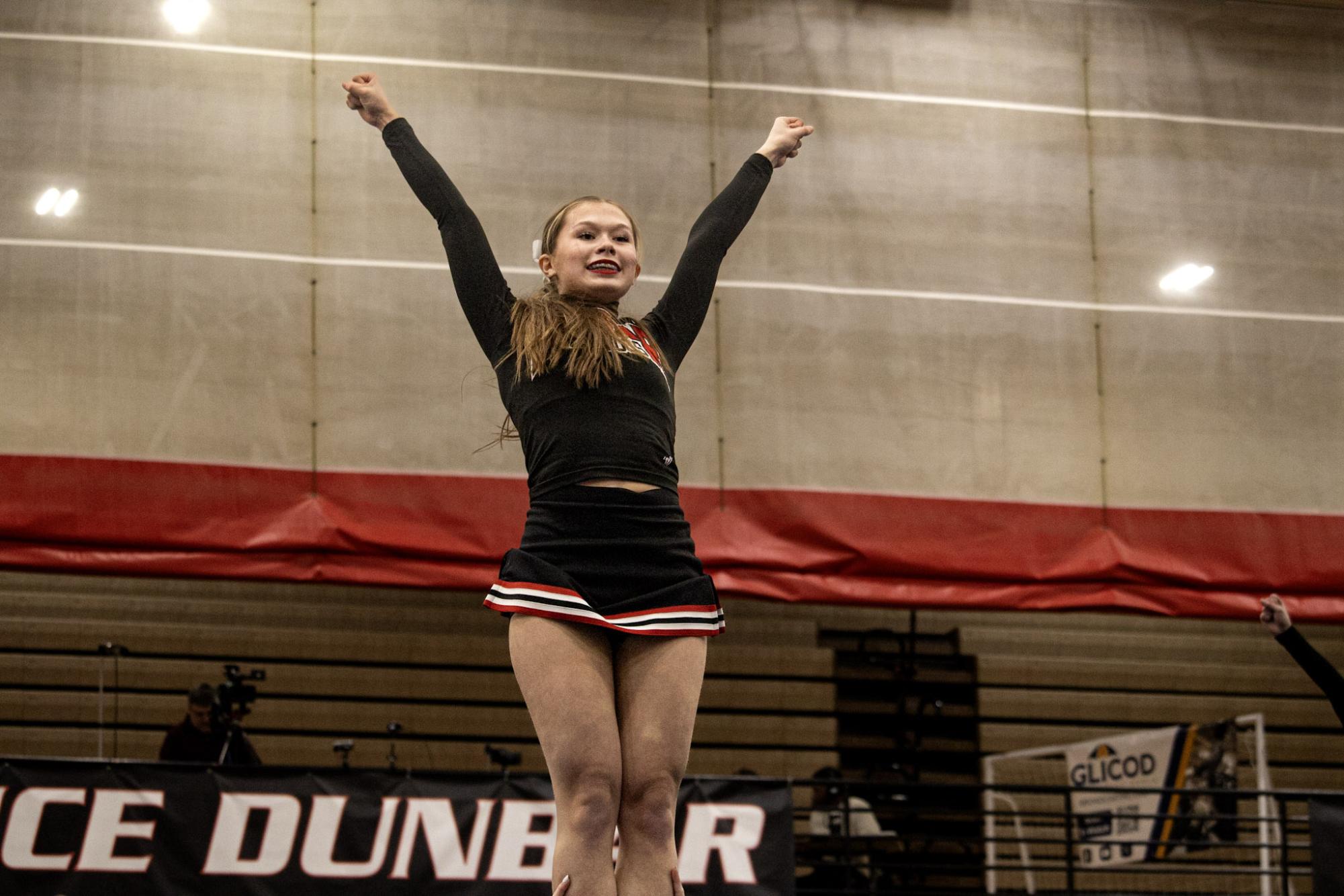 Dunbar Cheerleaders at half time of Dunbar vs Lafayette game