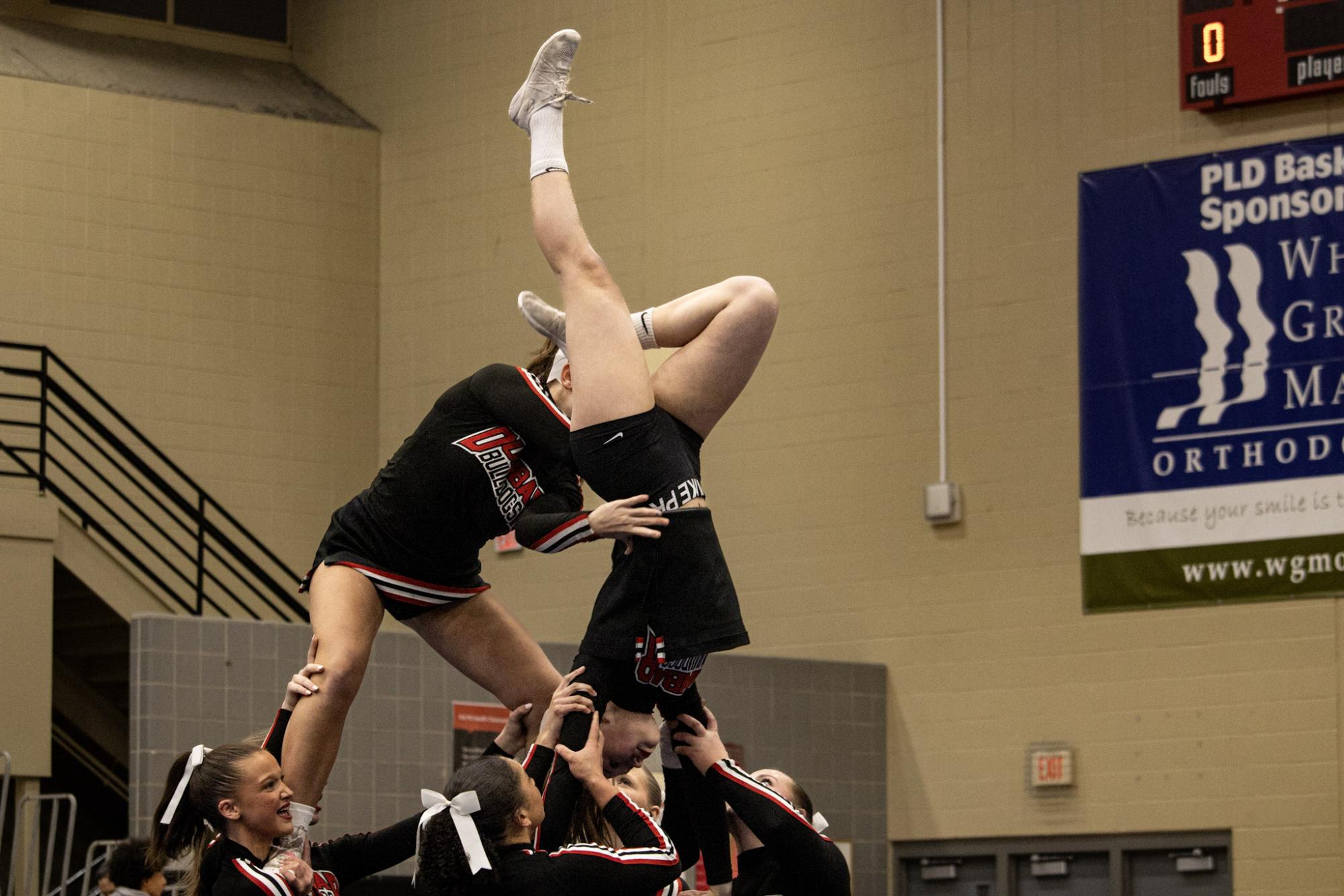 Dunbar Cheerleaders at half time of Dunbar vs Lafayette game