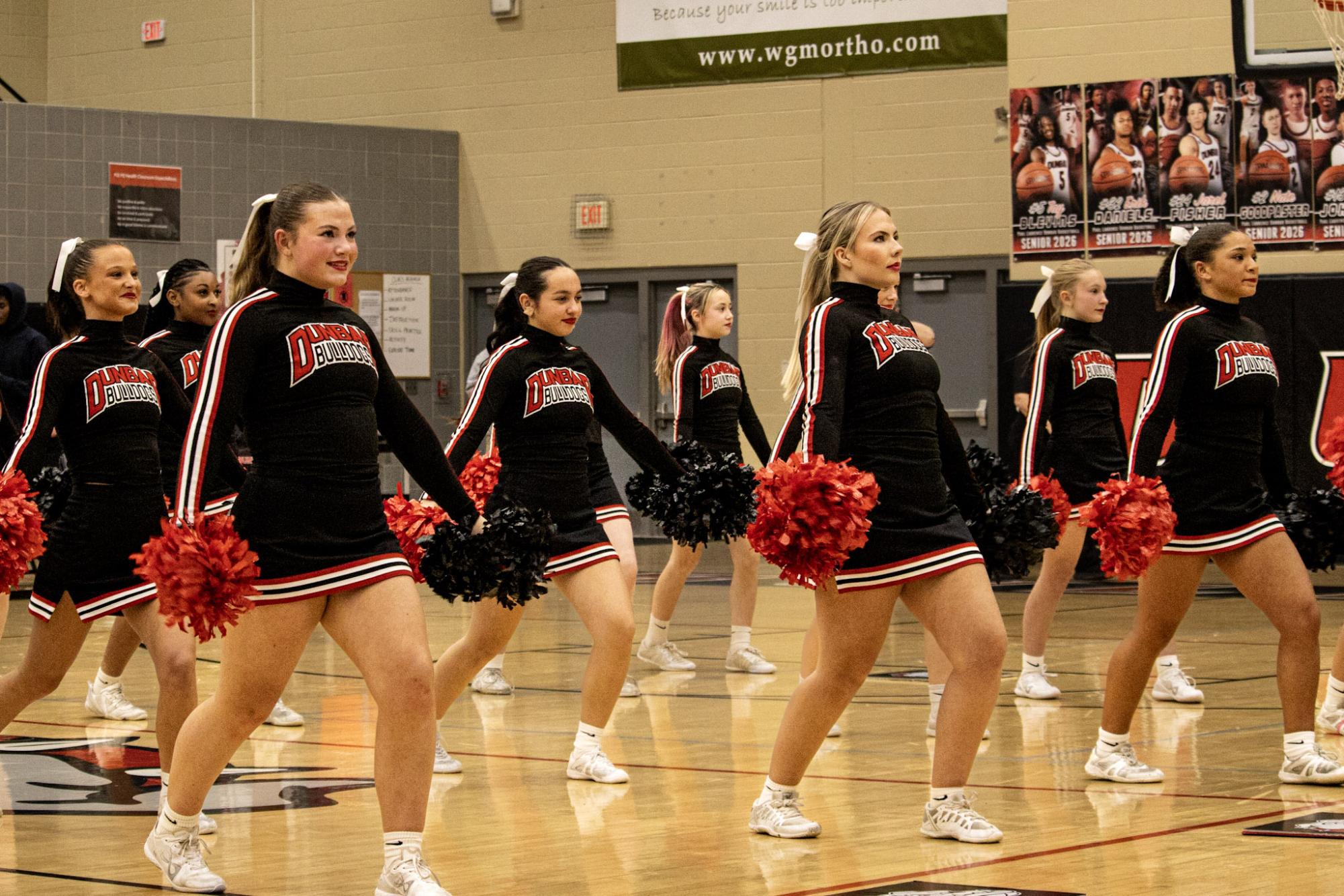 Dunbar Cheerleaders at half time of Dunbar vs Lafayette game