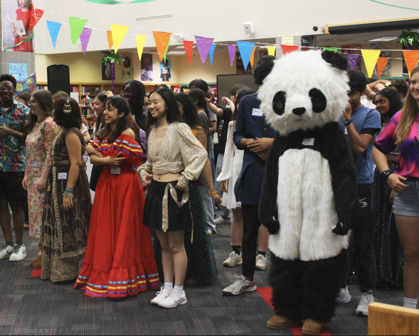 All of DCS comes together to teach students the DCS Culture Fair dance 